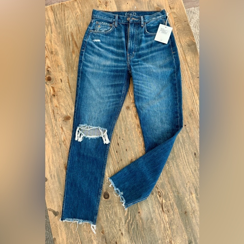 Etica Blue Distressed Women Jeans